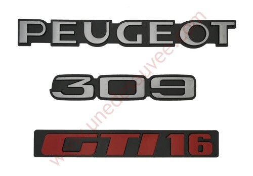 Logo peugeot 309 gti gris - 309,