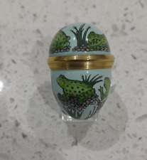 Halcyon Days Enamels Frogs Egg With Stand