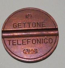 Gettone telefonico sip 7605 - telefonico, ut