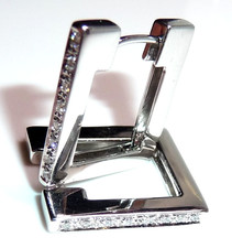 Earrings 750 white gold Davite