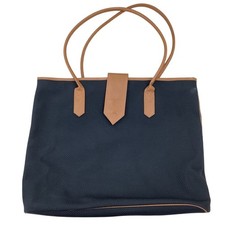 Borsa tote Yves Saint Laurent grigia in pelle testurizzata vintage autentica