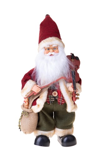 Babbo natale con violino - natale,
