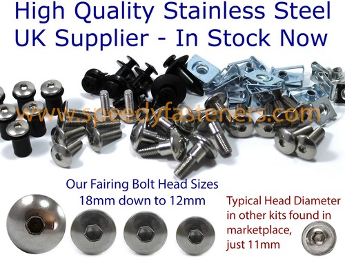 Full stainless fairing bolts - full,
