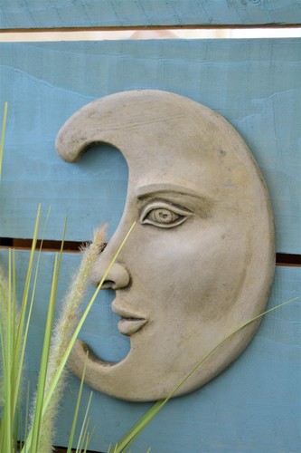 Moon wall plaque - moon, stone