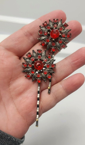 Spille per capelli rosso - per,