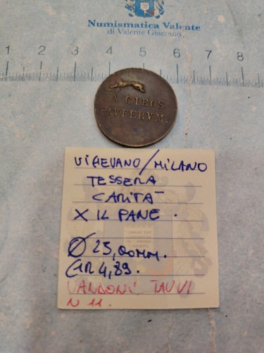 Medaglia tessera vigevano di - tessera, vigevano,