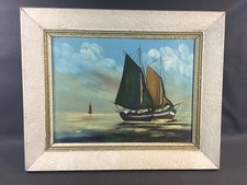 Antico Cornice Paesaggio Nave