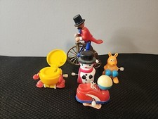  Vintage marca Tomy e altri Wind-Up anni 70 rana scheletro auto soldi panda band