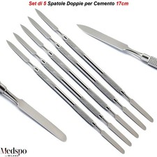 Spatola Doppia per Cemento Miscelazione Laboratorio Odontotecnico Conservativa