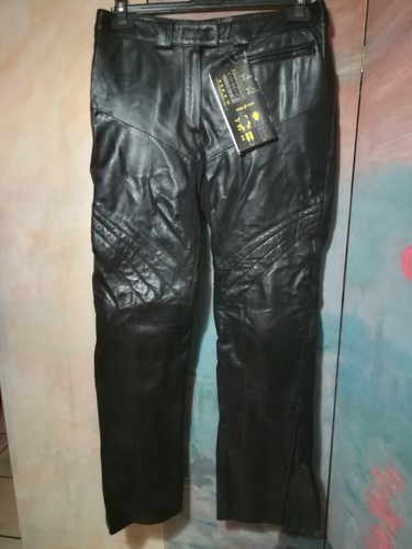 Pantaloni moto pelle donna