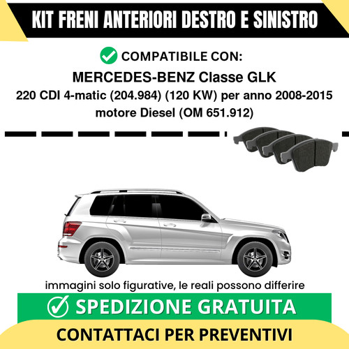 Pastiglie freno anteriori per - pastiglie,