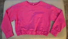 Felpa corta bimba garzata taglia 11-12 anni 152  cm