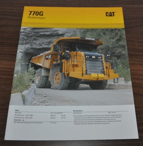 Brochure caterpillar 770g - caterpillar,