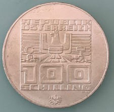 ?? Austria - 100 Scellini Argento - Olimpiadi Innsbruck Sciatore - FDC  [1976]