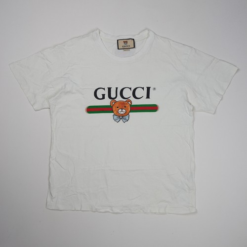 Shirt gucci uomo stampa orso - t-shirt,
