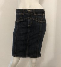 D&G DOLCE&GABBANA Gonna di jeans denim grigio scuro nero Tg 28/42