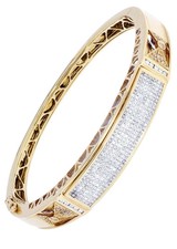 Bracciale uomo diamanti oro