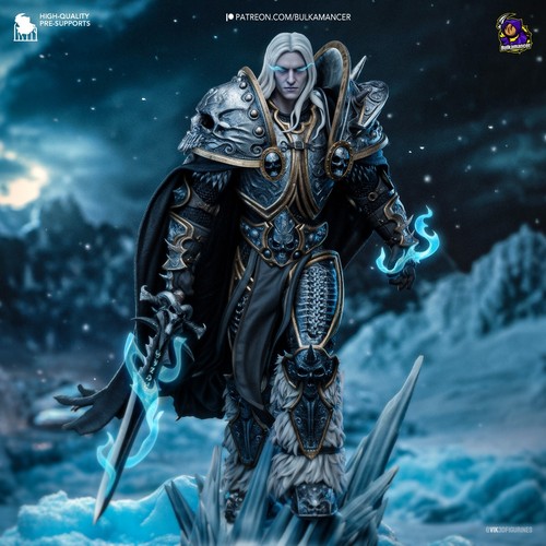 Arthas warcraft stampa - arthas, 3d