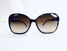 Chanel Brown Amber Tortoise Oval Sunglasses Polarized Lens Italy 6205 59 18 135