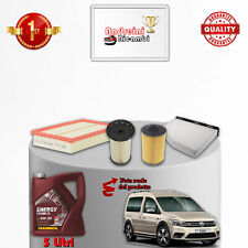 KIT TAGLIANDO 4 FILTRI E OLIO VW CADDY ALLTRACK 2.0 TDI 75KW 102CV DAL 2015 ->
