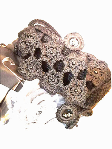 Black sicilian crochet - black,