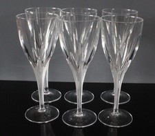 6 verres à vin rouge cristal
