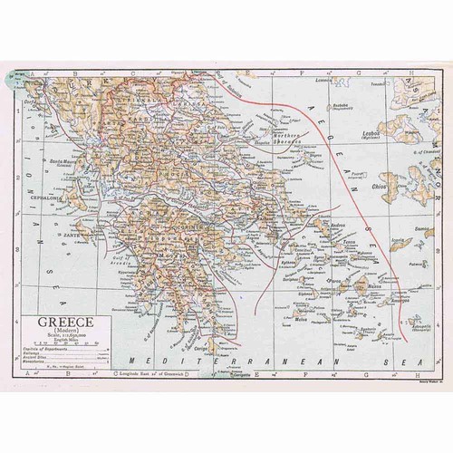 Grecia mappa - grecia,