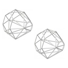 2x paralume a gabbia bianco
