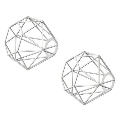 Paralume gabbia bianco - a,