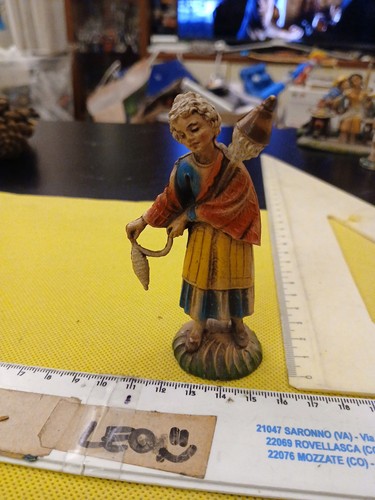 Personaggio presepe vintage - presepe,