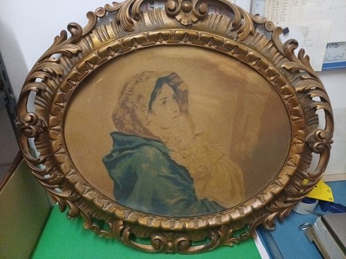 Quadro antico madonna con - madonna,