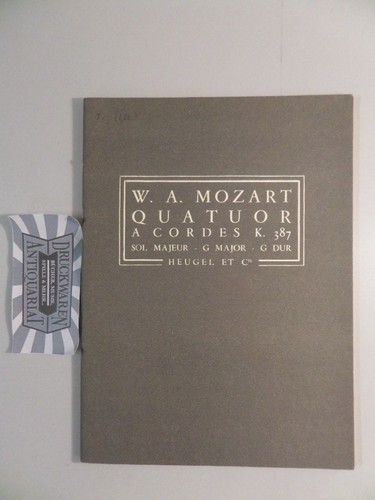 Quatuor cordes 387 sol - a, 387.