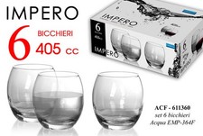 SET 6 BICCHIERI ACQUA VINO