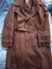 soprabito trench donna color testa di moro condizioni perfette taglia 50