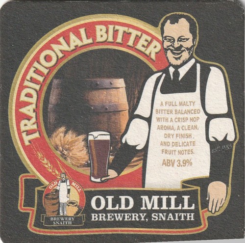 Beer mat old mill brewery - brewery,