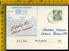 Intero Postale Prestampato Calcio Mondiali Spagna 1982 Ornaghi mt 043