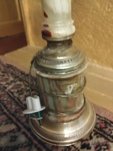 Lampada onice argento - lampada,