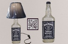 Lampada da tavolo bottiglia Jack Daniel's con paralume