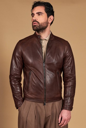 Giacca pelle uomo testa di - uomo,