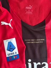 Maglia Milan ROMAGNOLI Scudetto Match Worn Issued Indossata Shirt Camisa Jersey