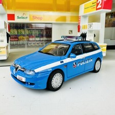 Modellino auto polizia pressofuso Alfa Romeo 156 station wagon scala 1:43 nuovo Ray