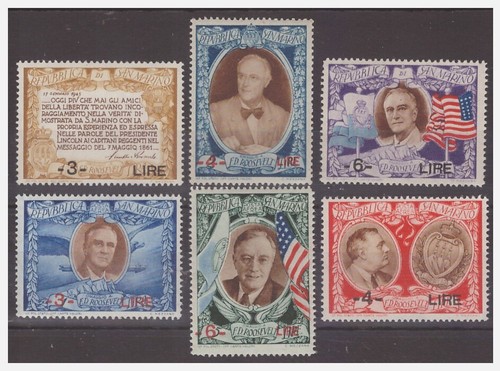 San marino 1947 roosevelt - san,