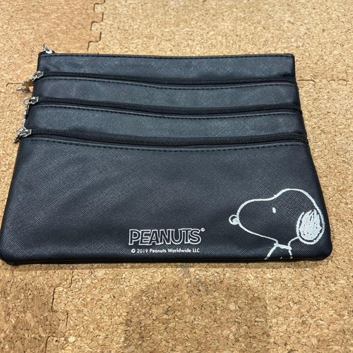 Peanuts snoopy pouch black - peanuts, 3-pouch