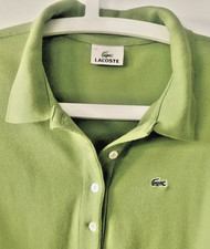Polo Lacoste verde maniche