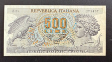 Italian Republic Banknote 500