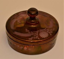 Vtg Ceco Vetro Cranberry