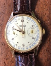 Vulcain Chronograph  vintage gold case