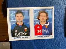 MERLIN CALCIO 99 GENOA SOVIERO BETTELLA 483  VELINA ORIGINALE   ***