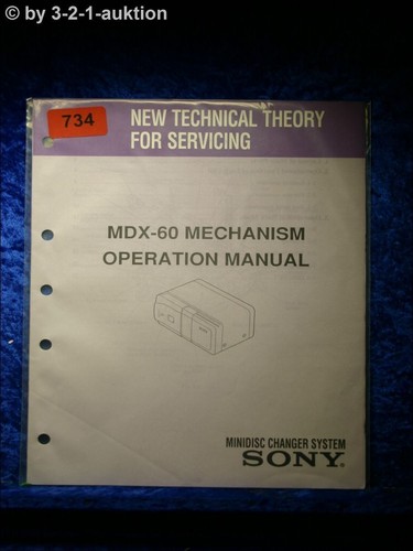 Manuale operativo sony - operativo, mdx