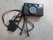 Nikon L35AF2 Black Point & Shoot 35mm Compact Film Camera+ Trepiede Hama